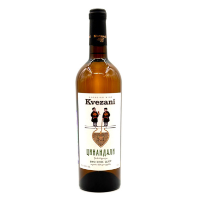 Вино бел/сух "Квезани" Цинандали 0,75л 13%