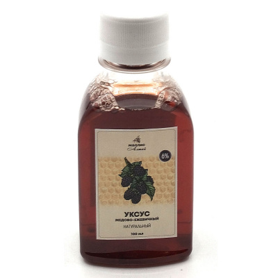 Уксус медово-ежевичный (Мэллис Алтай) 100 мл