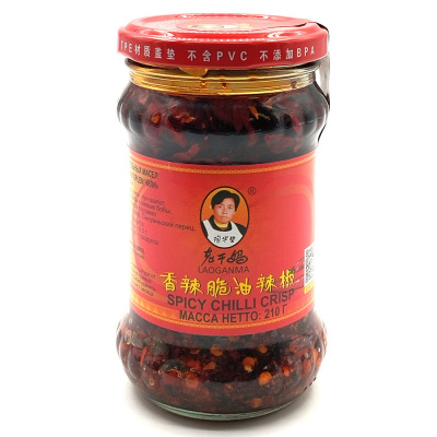 Соус острый с хрустящим перцем чили "Lao Gan Ma" 210гр