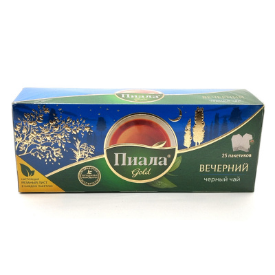 Чай Вечерний (Пиала Голд), 25п по 2гр Чай Вечерний (Пиала Голд), 25п по 2гр