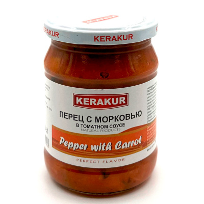 Перец с морковью в томатном соусе (Керакур) 500 гр