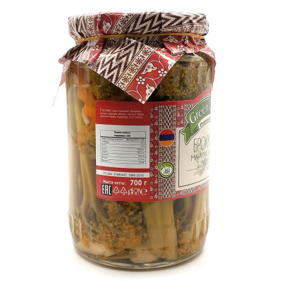 Брокколи маринованные "Домашний рецепт" (Green Dream) 700 гр