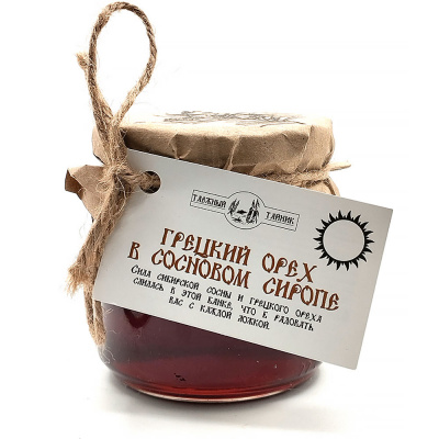 Грецкий орех в сосновом сиропе (Таёжный тайник) 240 гр