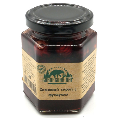 Сосновый сироп с фундуком (Сибирский пир) 240 гр