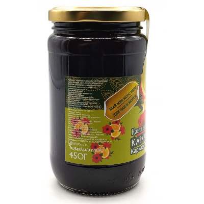 Ягода протёртая с сахаром "HiFood" каркаде-цитрус 450 гр