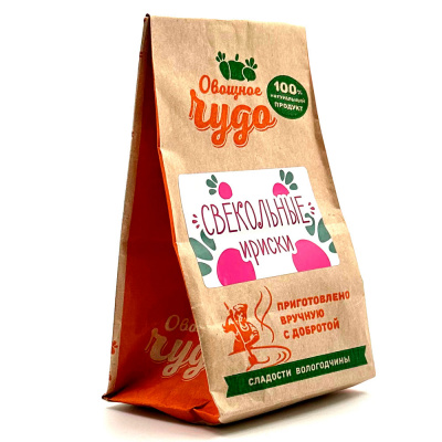 Свекольные ириски (Овощное чудо), 130 гр