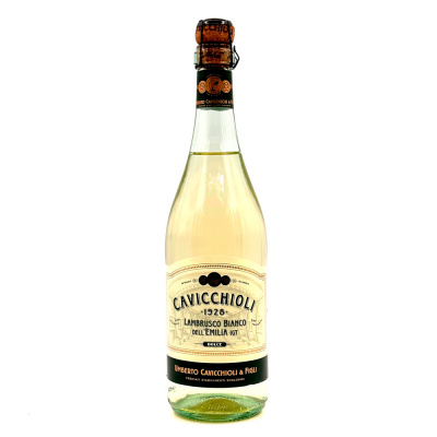 Вино игристое бел/полусл "Кавиккьоли" Ламбруско Бьянко 0,75л 7,5%