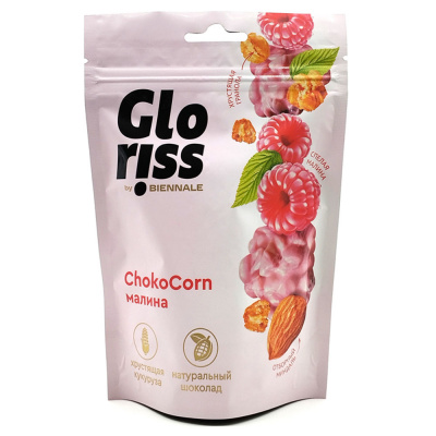 Конфеты "Glorᴉss ChokoCorn" малина 90 гр