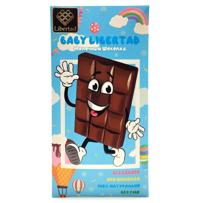 Шоколад молочный б/с "Baby Libertad" 65 гр
