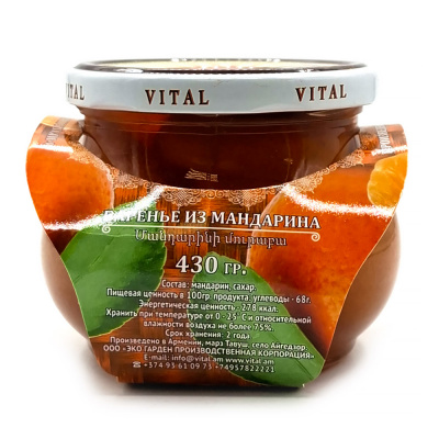 Варенье мандарин (Витал) 430 гр Варенье мандарин (Витал) 430 гр