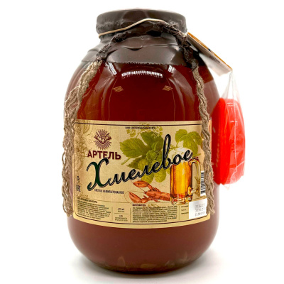 Пиво "Хмелевое" св/нефильтр 3л 4,7%