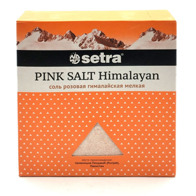 Соль розовая гималайская мелкая (Setra), 500 гр