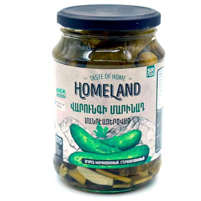 Огурцы маринованные (Homeland) 670 мл