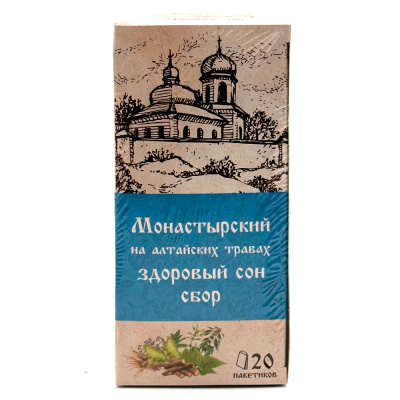 Напиток чайный "МОНАСТЫРСКИЙ НА АЛТАЙСКИХ ТРАВАХ ЗДОРОВЫЙ СОН", 30 г., ф/п (Чагофф)