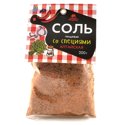 Соль Алтайская со специями "Алтай Старовер" 200 гр