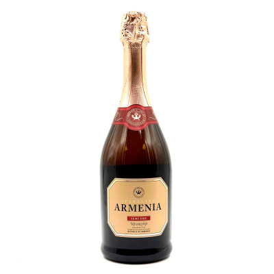 Вино игристое бел/полусух "Армения" Армянское Шампанское 0,7 л 11.5%