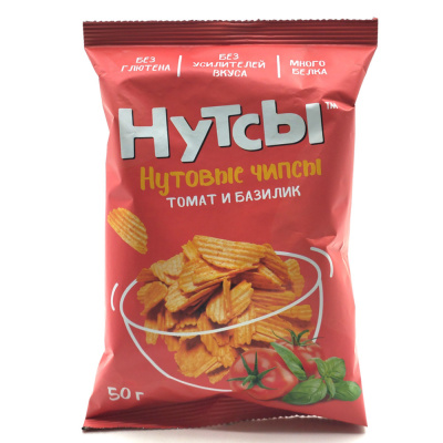 Чипсы нутовые Томати Базилик Шелдон 50г
