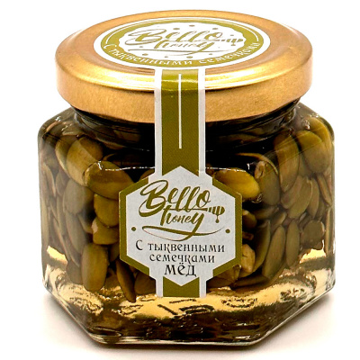 Семечки тыквы в меду (Bello Honey), 120 мл