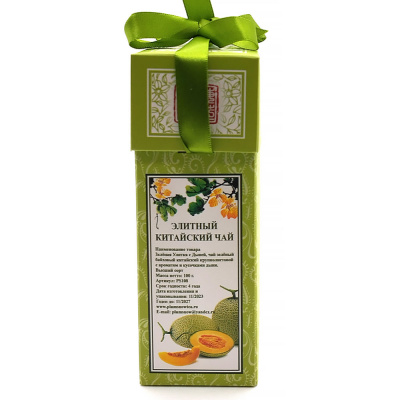 Зелёный чай Зелёная Улитка с дыней "Plum Snow" 100 гр