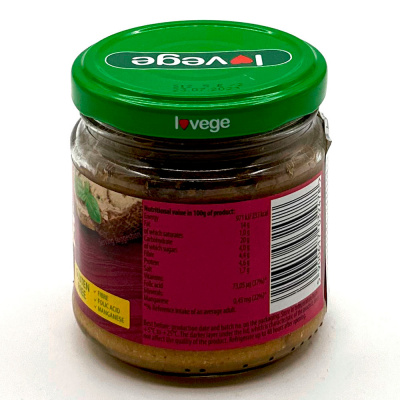 Паштет веганский Lovege с клюквой, 180 гр Паштет веганский Lovege с клюквой, 180 гр