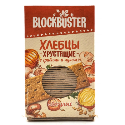 Хлебцы хрустящие с грибами и луком (Blockbuster), 130 гр
