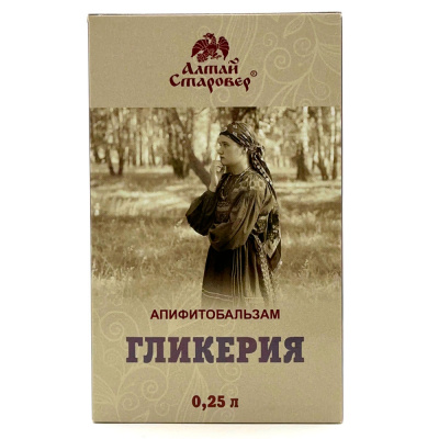 Апифитобальзам "Гликерия" (Алтай Старовер) 0,25л Апифитобальзам "Гликерия" (Алтай Старовер) 0,25л