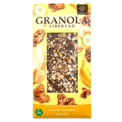 Шоколад молочный "Granola Libertad" с гранолой и бананом 80 гр