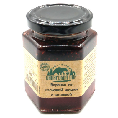Варенье из сосновой шишки с клюквой (Сибирский пир) 240 гр