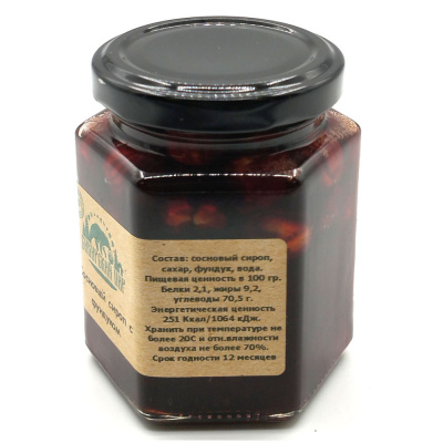 Сосновый сироп с фундуком (Сибирский пир) 240 гр