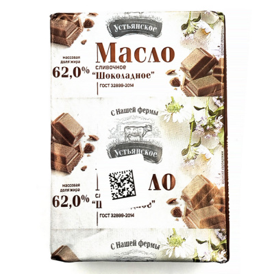 Масло "Шоколадное" 62% 180 гр (УМК)