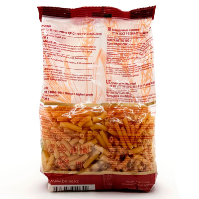 Макароны Рожки (Белес), 400гр Макароны Рожки (Белес), 400гр