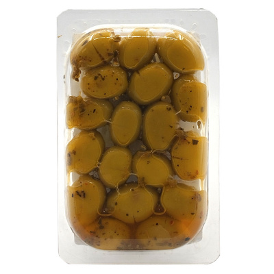 Зелёные оливки ломанные "Katre" 100 гр