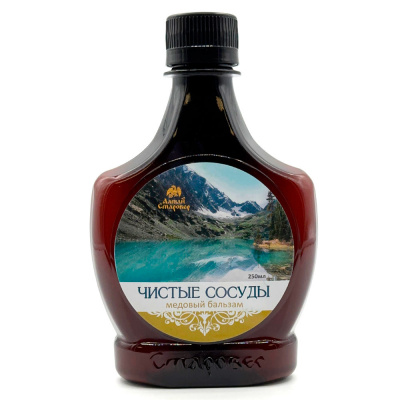 Медовый бальзам "Чистые сосуды" (Алтай Старовер) 0,25л