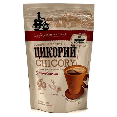 Цикорий с шиповником растворимый&молотый 100 гр Bionova