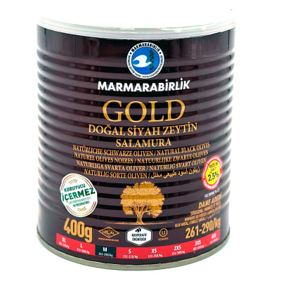 Оливки черные нат с/к М слабосоленые в рассоле 800 гр  Marmarabirlik
