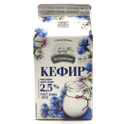 Кефир 2,5% 450 гр (УМК)