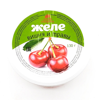 Желе "Вишня и травы" (Алтай Старовер) 130 гр
