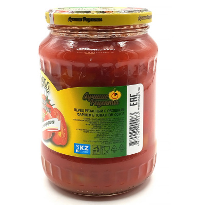 Перец рез.в томатном соусе Лечо (Лучшие рецепты) 670 мл