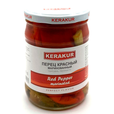 Перец красный маринованный (Керакур) 500 гр