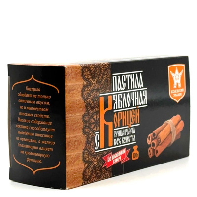 Пастила яблочная б/сахара с Корицей "Белевский Эталон" 100 гр