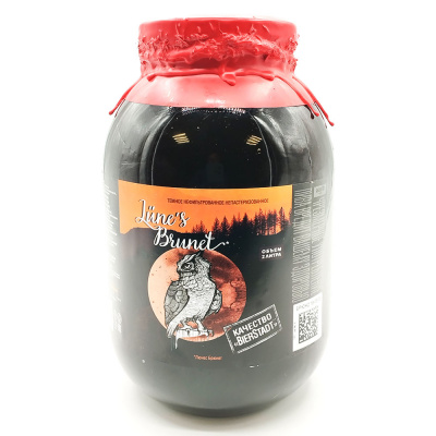 Пиво тем/непаст/нефильтр/неосв «Люнес Брюнет» 6% 2л