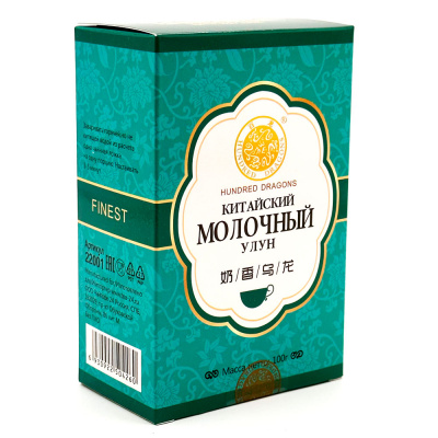 Чай "Hundred Dragons" молочный улун (коробка)100 гр