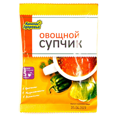 Суп-пюре Овощной (Компас Здоровья) 30 гр Суп-пюре Овощной (Компас Здоровья) 30 гр