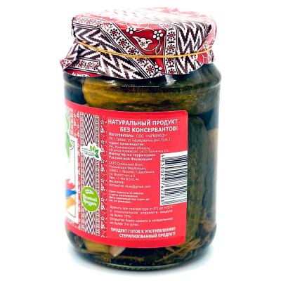 Огурцы маринованные "Кавказский рецепт" (Green Dream) 900 гр