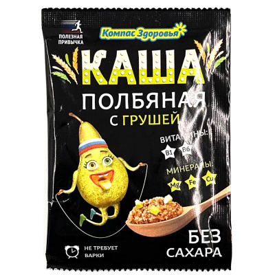 Каша полбяная с грушей без сахара (Компас здоровья) 30 гр