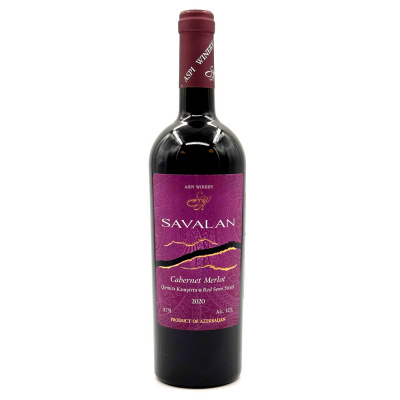 Вино кр/полусл "Савалан" Каберне Мерло 0,75 л 13%