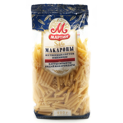 Макароны Перья №1 (Мартин) 400 гр Макароны Перья №1 (Мартин) 400 гр