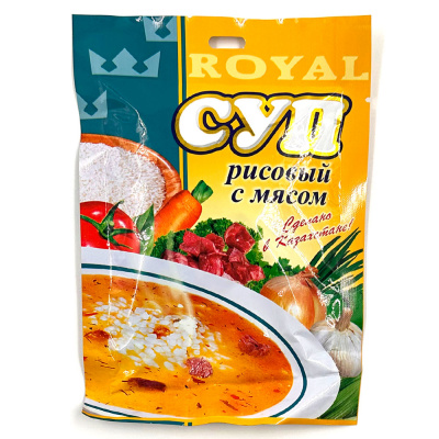 Суп Roeal Food  "Рисовый с мясом", 65 гр