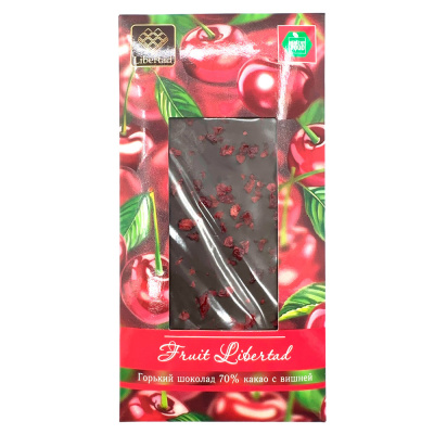 Шоколад горький 70% какао б/с "Libertad" 80 гр