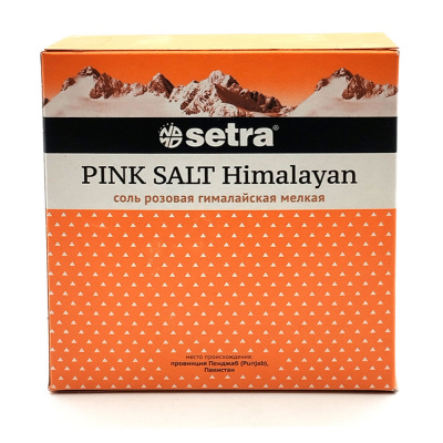 Соль розовая гималайская мелкая (Setra), 500 гр